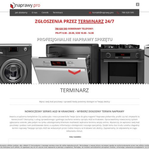 Serwis pralek candy w Krakowie