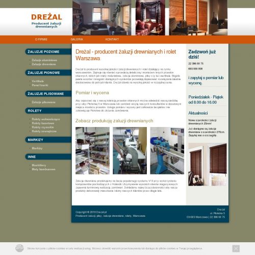 Warszawa - żaluzje drewniane targówek