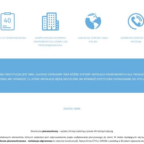 Instalacja piorunochronna w Bydgoszczy