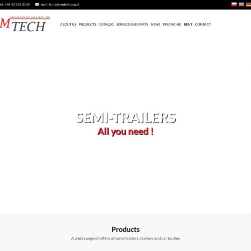 Przyczepa podkontenerowa