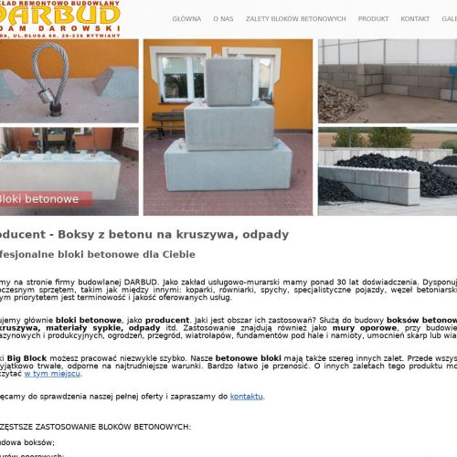 Warszawa - boksy na kruszywa