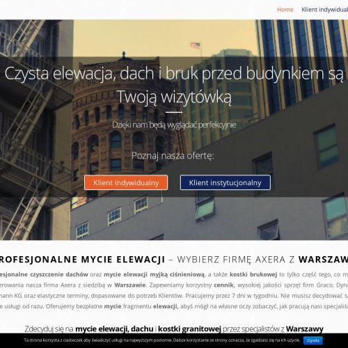 Mycie elewacji witryn sklepowych Warszawa