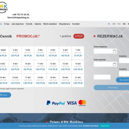 Parkingi balice - Kraków