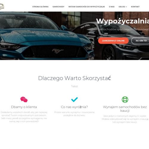 Wypożyczalnia samochodów sportowych bez kaucji - Płock