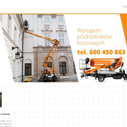 Podnośnik koszowy 31 m w Sochaczewie