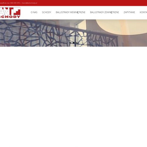 Szklane balustrady na schody w Warszawie