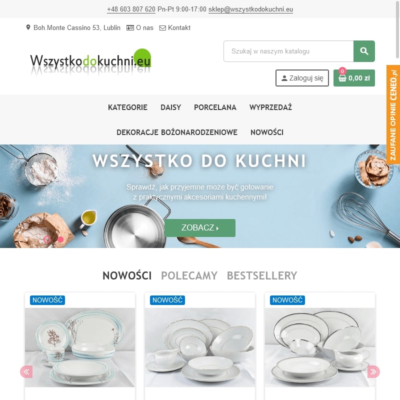 Krosno - porcelana lubiana boss morski