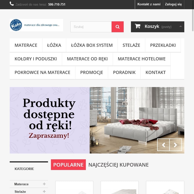 Materac kieszeniowy 180x200 - Koło