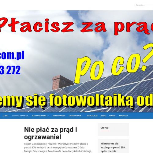 Instalacje fotowoltaiczne małopolskie