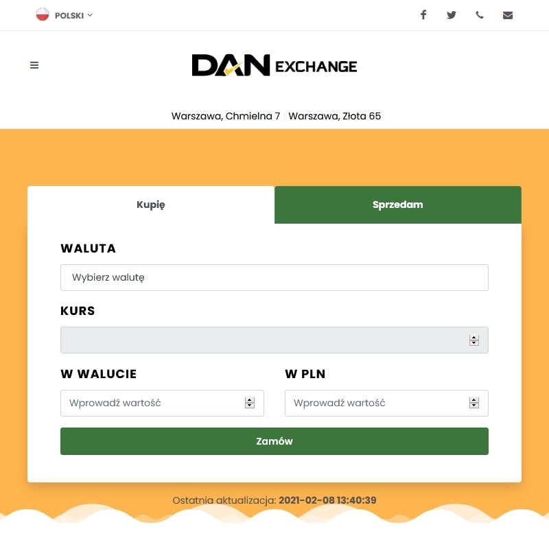 Kantory wymiany walut - Warszawa