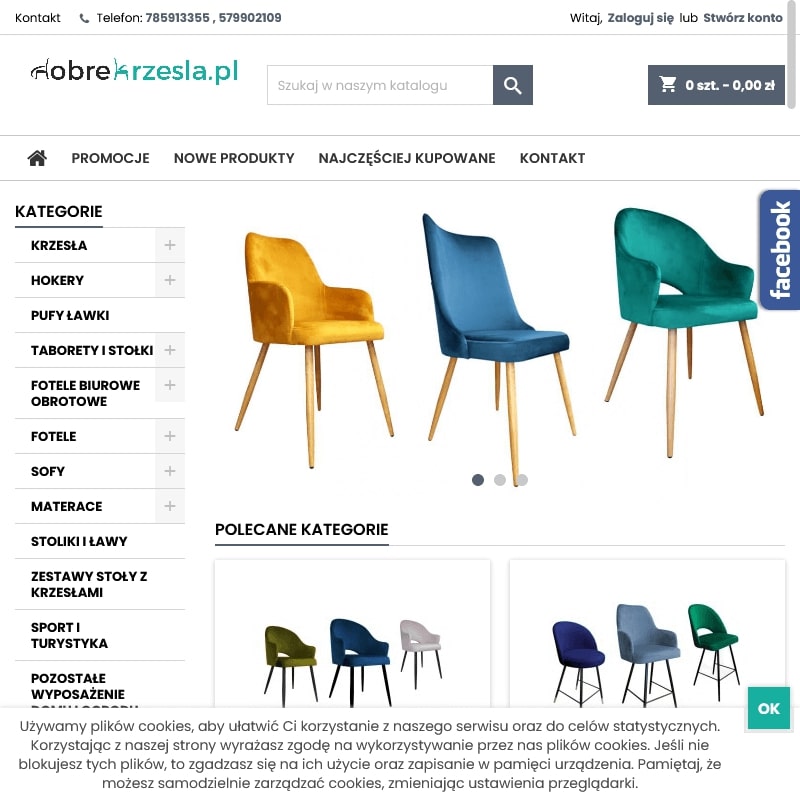 Krzesło milano z poduszką