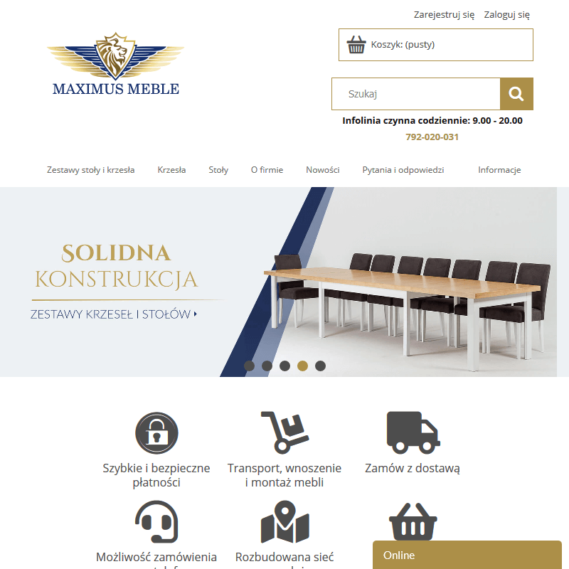 Gdynia - stół owalny z krzesłami