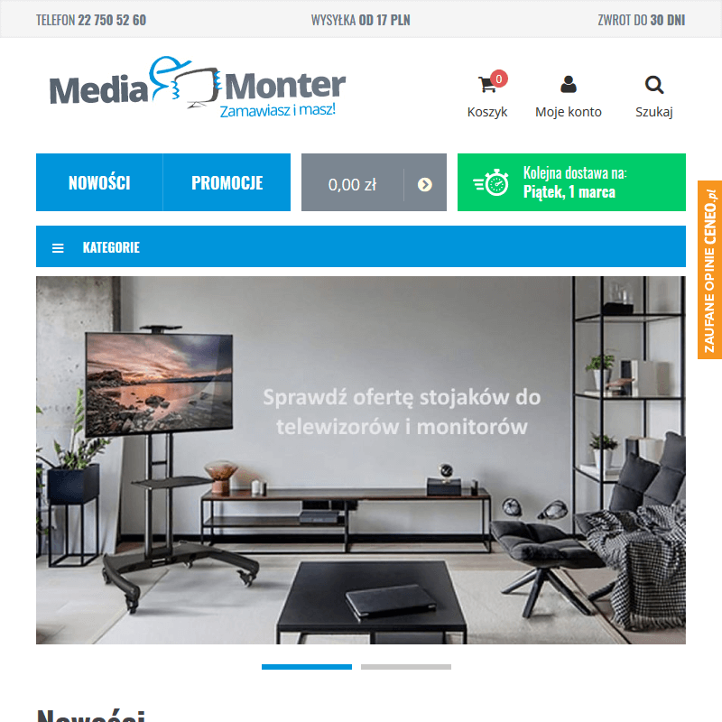 Wisząca półka dvd w Warszawie