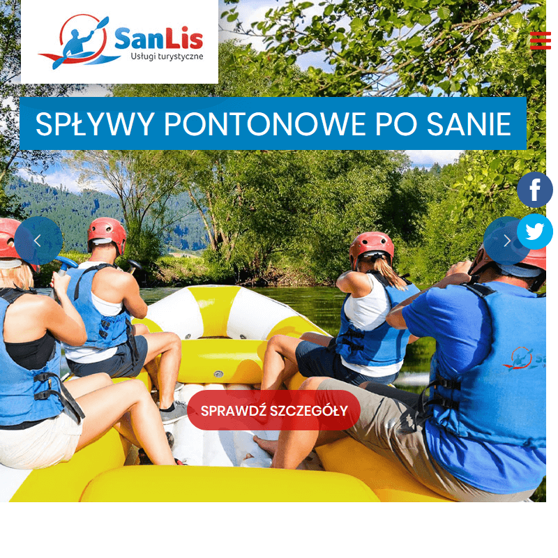 Spływ pontonowy - Sanok